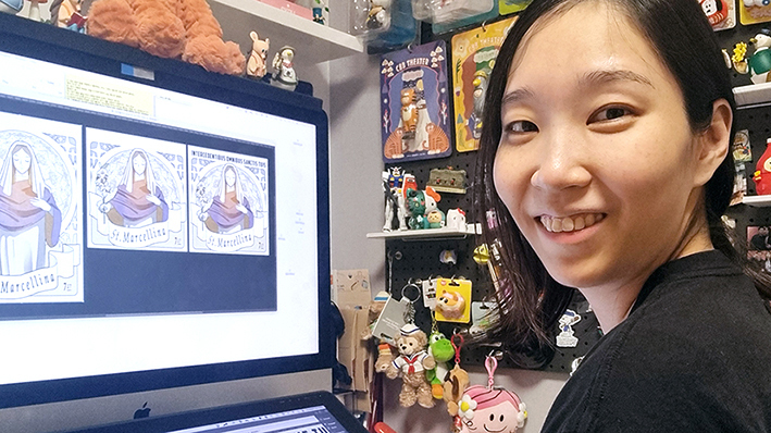 가톨릭 성인 일러스트 작업해 온 청년작가