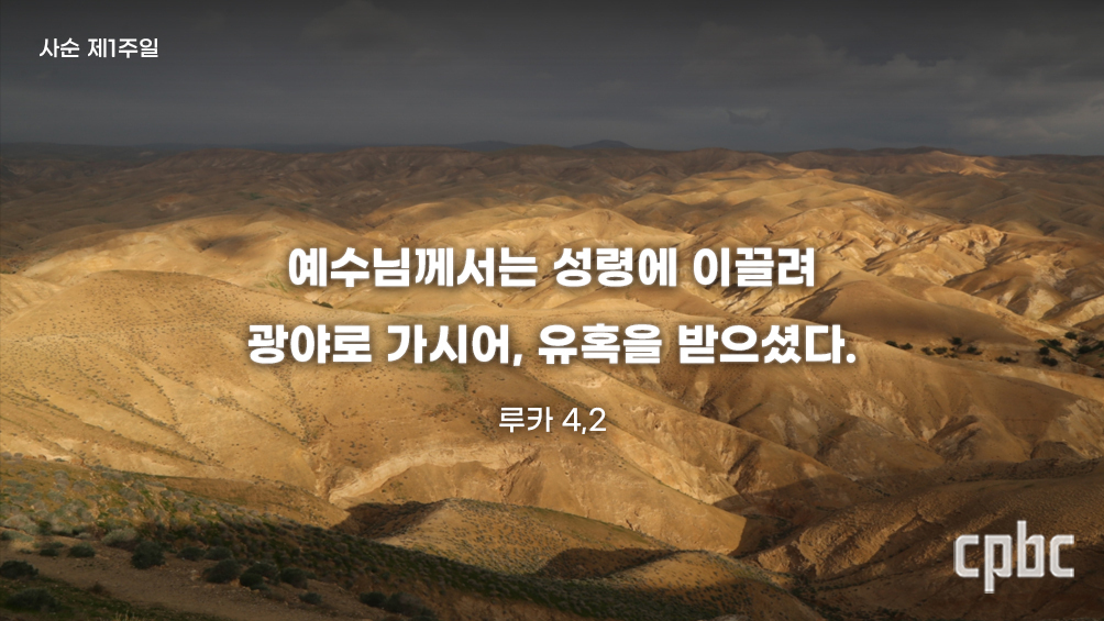 [생활속의 복음] 사순 제1주일 - 세상이란 광야에서 하느님 만나기 